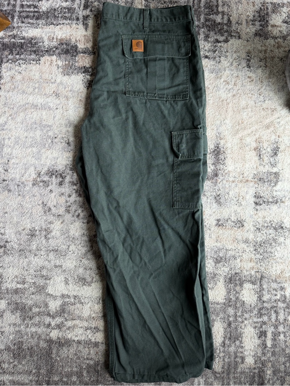 Vintage Carhartt Men’s Dark Green Work Pants size 44x30